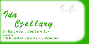 ida czellary business card